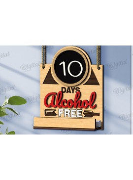 Σετ των 2 Intra απο ξύλο plywood 3mm-4mm πάχος - Συνήθεια αντίστροφη μέτρηση πλάκα κοπής με λέιζερ Δίασταση 30x20 cm INTRAFABR-123028675