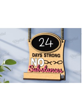 Σετ των 2 Intra απο ξύλο plywood 3mm-4mm πάχος - Συνήθεια αντίστροφη μέτρηση πλάκα κοπής με λέιζερ Δίασταση 30x20 cm INTRAFABR-123029036