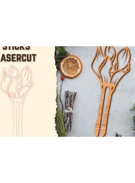 Intra απο ξύλο plywood 3mm-4mm πάχος - Στικς μαλλιών Floral κούρεμα με λέιζερ Δίασταση 30x20 cm INTRAFABR-122943232