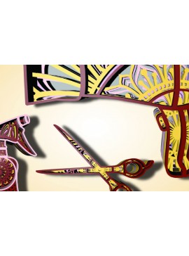 Intra απο ξύλο plywood 3mm-4mm πάχος - Εργαλεία μαλλιών, 4-5 στρώσεις, 3d Mandala Δίασταση 30x30 cm INTRAFABR-21302482