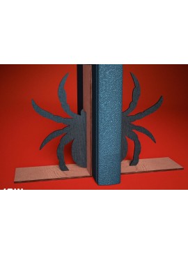 Σετ των 2 Intra απο ξύλο plywood 3mm-4mm πάχος - Halloween Bookend Laser Cut  Δίασταση 15x15 cm INTRAFABR-75892147