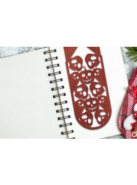 Σετ των 3 Intra απο ξύλο plywood 3mm-4mm πάχος - Απόκριες σελιδοδείκτης Laser Cut  Design Δίασταση 4x4 cm INTRAFABR-77943164