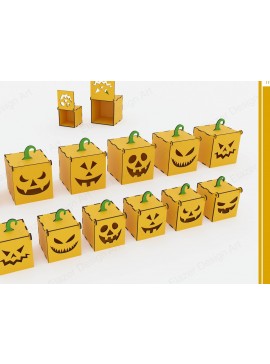 Intra απο ξύλο plywood 3mm-4mm πάχος - Αρχεία  Laser Halloween Box Δίασταση 70x70 cm INTRAFABR-79605055