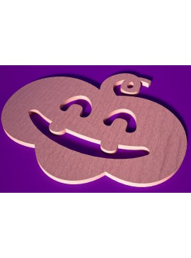 Σετ των 2 Intra απο ξύλο plywood 3mm-4mm πάχος - Σουβέρ για Halloween Cut Laser  Δίασταση 15x15 cm INTRAFABR-75899121