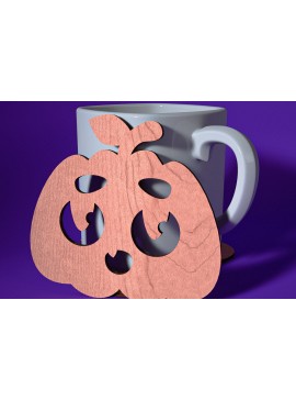 Σετ των 3 Intra απο ξύλο plywood 3mm-4mm πάχος - Σουβέρ Halloween Cut Laser  | Λέιζερ Δίασταση 15x15 cm INTRAFABR-72759587