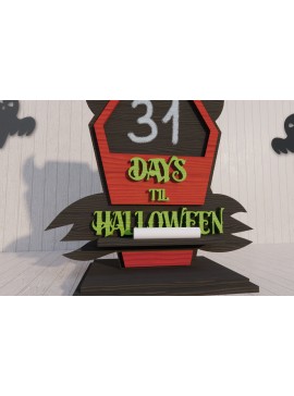 Σετ των 2 Intra απο ξύλο plywood 3mm-4mm πάχος - Αποαντίστροφης μέτρησης για το Halloween Δίασταση 15x15 cm INTRAFABR-78632128