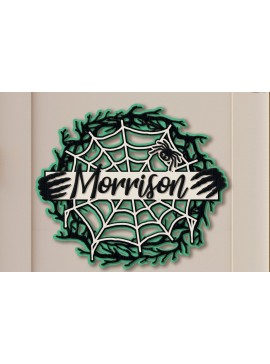 Σετ των 3 Intra απο ξύλο plywood 3mm-4mm πάχος - Halloween Decor, Halloween Spiderweb Δίασταση 15x15 cm INTRAFABR-16798877