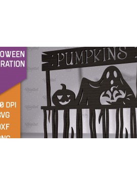 Σετ των 2 Intra απο ξύλο plywood 3mm-4mm πάχος - Σχέδιο κοπής λέιζερ διακόσμησης αποκριών Δίασταση 15x15 cm INTRAFABR-102832370