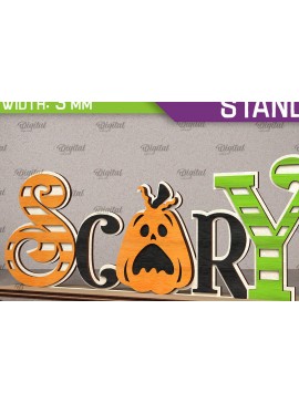 Σετ των 2 Intra απο ξύλο plywood 3mm-4mm πάχος - Σχέδιο κοπής λέιζερ διακόσμησης αποκριών Δίασταση 15x15 cm INTRAFABR-107362934