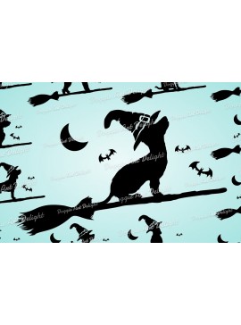 Σετ των 3 Intra απο ξύλο plywood 3mm-4mm πάχος - Πακέτο Halloween Dog  Spooky Dog Png Δίασταση 15x15 cm INTRAFABR-77798673