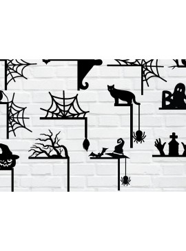 Intra απο ξύλο plywood 3mm-4mm πάχος - Γωνιακό Πακέτο πόρτας Halloween  Δίασταση 40x50 cm INTRAFABR-78656554