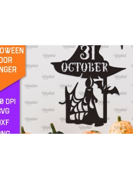 Σετ των 2 Intra απο ξύλο plywood 3mm-4mm πάχος - Σχέδιο κοπής με λέιζερ κρεμάστρα πόρτας αποκριών Δίασταση 15x15 cm INTRAFABR-104301413