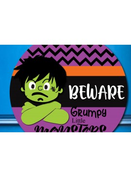 Σετ των 2 Intra απο ξύλο plywood 3mm-4mm πάχος - Halloween Door Hanger  Δίασταση 15x15 cm INTRAFABR-76750883