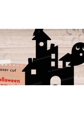 Σετ των 3 Intra απο ξύλο plywood 3mm-4mm πάχος - Halloween Door Hanger, Welcome Sign  Δίασταση 15x15 cm INTRAFABR-79368644