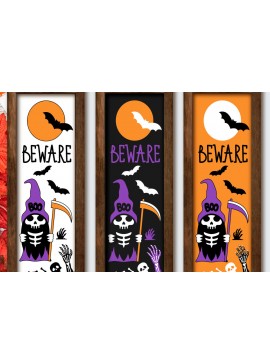 Σετ των 2 Intra απο ξύλο plywood 3mm-4mm πάχος - ΒΕΡΑΝΤΑ ΠΟΡΤΑΣ ΑΠΟΚΡΙΤΩΝ. ΠΡΟΣΟΧΗ ΣΗΜΑ. ΚΡΑΝΙΟ Δίασταση 15x15 cm INTRAFABR-79226811