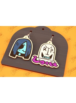 Σετ των 3 Intra απο ξύλο plywood 3mm-4mm πάχος - Σκουλαρίκια απόκριες | Κοσμήματα | Μπιζού Δίασταση 3x3 cm INTRAFABR-100472859