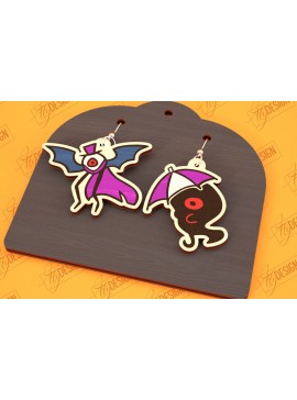 Σετ των 3 Intra απο ξύλο plywood 3mm-4mm πάχος - Σκουλαρίκια απόκριες | Κοσμήματα | Μπιζού Δίασταση 3x3 cm INTRAFABR-100472822