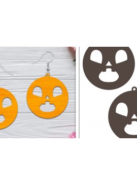 Σετ των 3 Intra απο ξύλο plywood 3mm-4mm πάχος - Αποκριάτικα σκουλαρίκια με λέιζερ Δίασταση 3x3 cm INTRAFABR-103766401