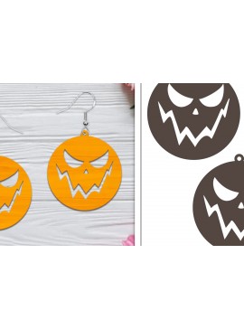 Σετ των 3 Intra απο ξύλο plywood 3mm-4mm πάχος - Αποκριάτικα σκουλαρίκια με λέιζερ Δίασταση 3x3 cm INTRAFABR-103766423