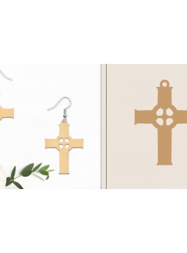 Σετ των 3 Intra απο ξύλο plywood 3mm-4mm πάχος - Αποκριάτικα σκουλαρίκια με λέιζερ Δίασταση 3x3 cm INTRAFABR-102816728