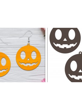 Σετ των 3 Intra απο ξύλο plywood 3mm-4mm πάχος - Αποκριάτικα σκουλαρίκια με λέιζερ Δίασταση 3x3 cm INTRAFABR-103766529