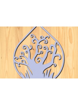 Σετ των 3 Intra απο ξύλο plywood 3mm-4mm πάχος - Αποκριάτικα σκουλαρίκια Σχέδιο κοπής με λέιζερ 24 Δίασταση 3x3 cm INTRAFABR-76142678