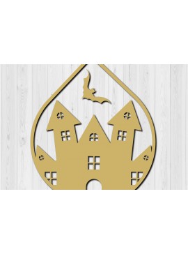 Σετ των 3 Intra απο ξύλο plywood 3mm-4mm πάχος - Σχεδίαση κοπής με λέιζερ αποκριάτικα σκουλαρίκια 27 Δίασταση 3x3 cm INTRAFABR-76193394