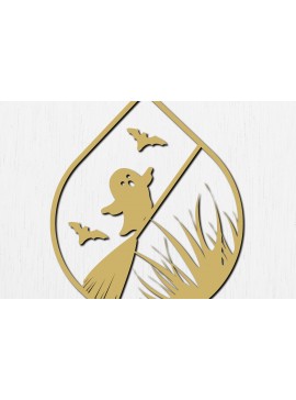 Σετ των 3 Intra απο ξύλο plywood 3mm-4mm πάχος - Σκουλαρίκια Halloween Σχέδιο κοπής με λέιζερ 28 Δίασταση 3x3 cm INTRAFABR-76193450