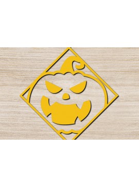 Σετ των 3 Intra απο ξύλο plywood 3mm-4mm πάχος - Αποκριάτικα σκουλαρίκια με λέιζερ σχέδιο 7 Δίασταση 3x3 cm INTRAFABR-75912298