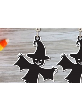 Σετ των 3 Intra απο ξύλο plywood 3mm-4mm πάχος - Αποκριάτικα σκουλαρίκια Laser Cut  Δίασταση 3x3 cm INTRAFABR-100677118