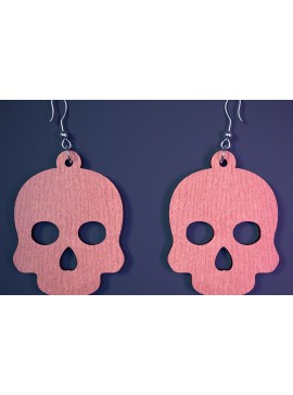 Σετ των 3 Intra απο ξύλο plywood 3mm-4mm πάχος - Αποκριάτικα σκουλαρίκια με λέιζερ  |Spooky Δίασταση 3x3 cm INTRAFABR-73061146