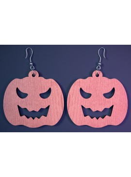 Σετ των 3 Intra απο ξύλο plywood 3mm-4mm πάχος - Αποκριάτικα σκουλαρίκια με λέιζερ  |Spooky Δίασταση 3x3 cm INTRAFABR-73060834