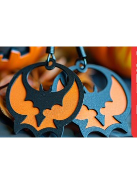 Σετ των 3 Intra απο ξύλο plywood 3mm-4mm πάχος - Αποκριάτικα Σκουλαρίκια  Cut  Δίασταση 3x3 cm INTRAFABR-100957025