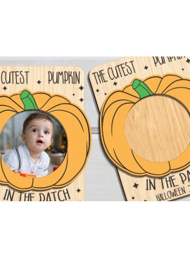 Σετ των 2 Intra απο ξύλο plywood 3mm-4mm πάχος - Κορνίζα φωτογραφιών μαγνήτης ψυγείου αποκριών  Δίασταση 20x25 cm INTRAFABR-101833553