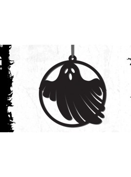 Σετ των 3 Intra απο ξύλο plywood 3mm-4mm πάχος - Στολίδι για το Halloween Ghost Δίασταση 5x4 cm INTRAFABR-80862032