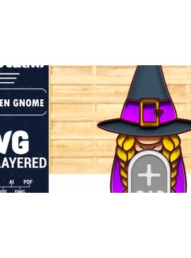 Σετ των 2 Intra απο ξύλο plywood 3mm-4mm πάχος - Halloween Gnome 3D  Papercut Δίασταση 1500x1500 cm INTRAFABR-76397755