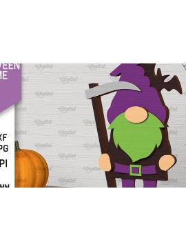 Σετ των 2 Intra απο ξύλο plywood 3mm-4mm πάχος - Διακόσμηση Halloween Gnome Laser Cut Δίασταση 15x15 cm INTRAFABR-104686184