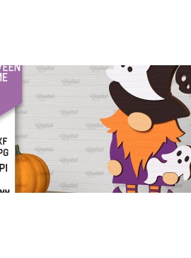 Σετ των 2 Intra απο ξύλο plywood 3mm-4mm πάχος - Διακόσμηση Halloween Gnome Laser Cut Δίασταση 15x15 cm INTRAFABR-104686321