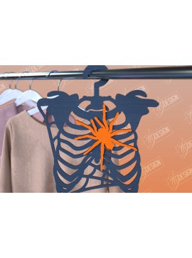 Σετ των 2 Intra απο ξύλο plywood 3mm-4mm πάχος - Κρεμάστρες αποκριών | Οστά |  CNC Δίασταση 15x15 cm INTRAFABR-102792253