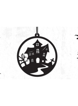 Σετ των 3 Intra απο ξύλο plywood 3mm-4mm πάχος - Στολίδι Halloween Haunted House Decor Δίασταση 5x4 cm INTRAFABR-81595519