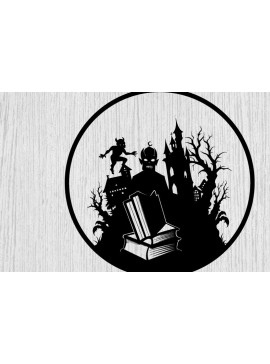 Intra απο ξύλο plywood 3mm-4mm πάχος - Halloween Horrors in This House Metal Δίασταση 40x50 cm INTRAFABR-104019573