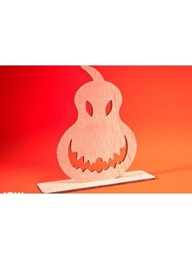 Σετ των 3 Intra απο ξύλο plywood 3mm-4mm πάχος - Halloween Jack O Lantern Decor Cut Laser Δίασταση 15x15 cm INTRAFABR-74276579