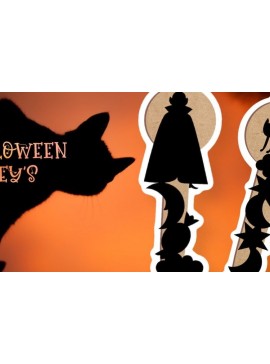 Intra απο ξύλο plywood 3mm-4mm πάχος -  αποκοπής με λέιζερ Halloween Keys Δίασταση 2048x2732 cm INTRAFABR-36865605