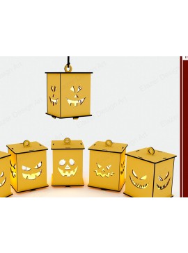 Σετ των 3 Intra απο ξύλο plywood 3mm-4mm πάχος - Halloween Lamp Laser Cut  Files, Vect Δίασταση 100x100 cm INTRAFABR-79604841