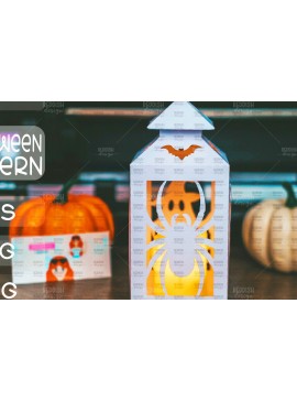 Σετ των 2 Intra απο ξύλο plywood 3mm-4mm πάχος - Halloween Lantern , Halloween Decor Δίασταση 15x15 cm INTRAFABR-104610290