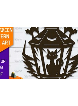 Σετ των 2 Intra απο ξύλο plywood 3mm-4mm πάχος - Διακόσμηση τοίχου αποκριάτικου φαναριού με λέιζερ Δίασταση 15x15 cm INTRAFABR-103992652