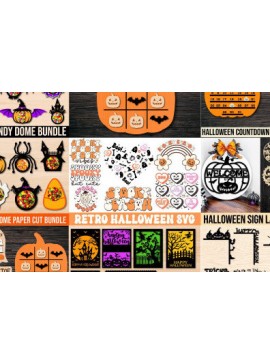 Σετ των 3 Intra απο ξύλο plywood 3mm-4mm πάχος - Δέσμη αποκοπής με λέιζερ αποκριών Δίασταση 15x15 cm INTRAFABR-81064761