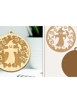 Σετ των 3 Intra απο ξύλο plywood 3mm-4mm πάχος - Στολίδι για αποκριάτικο λέιζερ  Δίασταση 6x6 cm INTRAFABR-102386815