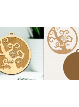 Σετ των 3 Intra απο ξύλο plywood 3mm-4mm πάχος - Στολίδι για αποκριάτικο λέιζερ  Δίασταση 6x6 cm INTRAFABR-102387038