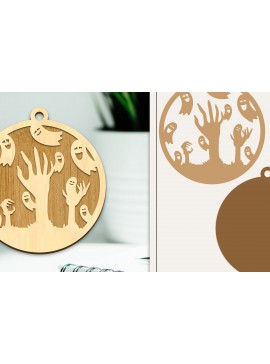 Σετ των 3 Intra απο ξύλο plywood 3mm-4mm πάχος - Στολίδι για αποκριάτικο λέιζερ  Δίασταση 6x6 cm INTRAFABR-102385581